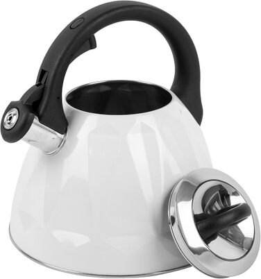Чайник-заварник Karl Hausmann 3L з автоматичним свистком, з нержавіючої сталі для індукційних, газових та електричних плит