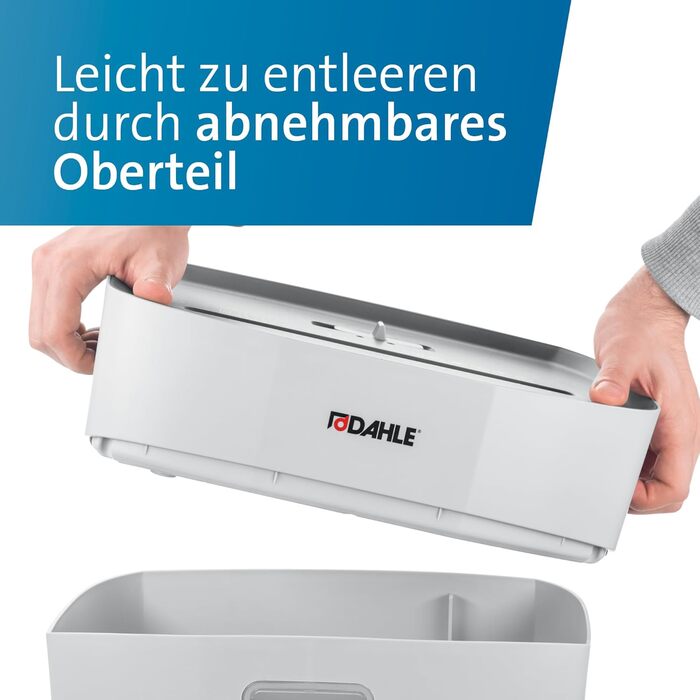 Шредер Dahle PaperSAFE PS 120: 8 листів, P4, частинковий різак, без масла, 12 л, сірий