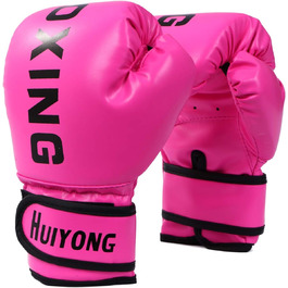 Боксерські рукавички HUINING для дітей, тренувальні боксерські рукавички для дітей у віці від 3 до 15 років боксерського рожевого кольору