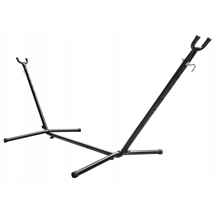 Двомісний гамак Carruzzo коричневий зі стійкою, витримує до 240 кг