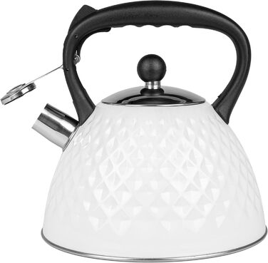 Чайник електричний Induktion 3L з автоматичним свистком - нержавіюча сталь, для індукційних, газових та електричних плит