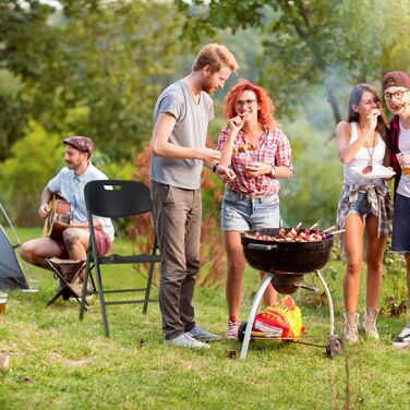 Набір з двох розкладних садових стільців Relaxdays