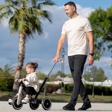 KikkaBoo Flash 5-в-1: Триколісний велосипед-каталка (від 18 міс.), трансформер, з регульованою ручкою, EVA колеса, сталевий каркас, колір хакі