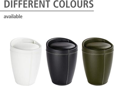 Пуф WENKO Candy з місцем для зберігання, коричневий, ABS-пластик, 20 л, Ø 36 x 50,5 см