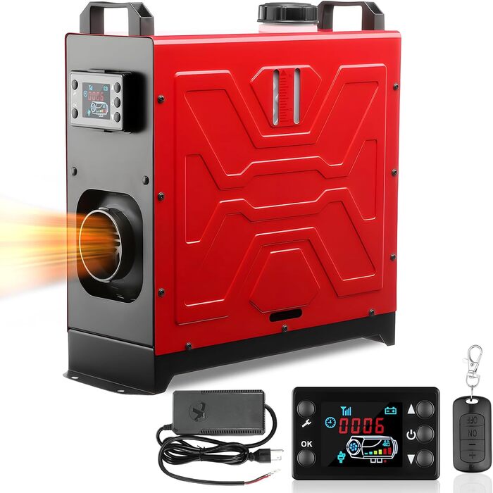 Дизельний опалювач 8kW з дистанційним керуванням та LCD-дисплеєм для авто, дому, RV, човнів та вантажівок
