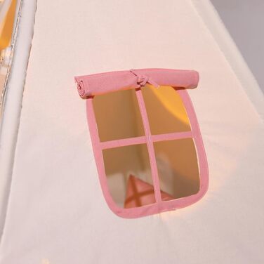 Дитяче намету Kinder Tipi Julia, 120x120x160 см, рожево-бежевий