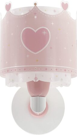Дитячий настінний світильник - лампа Dalber, дитяча настінна лампа Little Queen Crown Pink, троянда