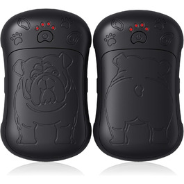 Електричні грілки для рук, 2 шт. 6000mAh, акумуляторні, багаторазові, для спорту, полювання, кемпінгу, теплий подарунок для жінок, чоловіків, дітей (чорний)