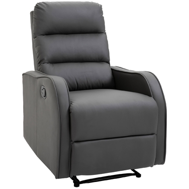 Реклайнер HOMCOM Recliner з функцією гойдання та відкидання, поворотний з підсклянником з тканини з мікрофібри для вітальні та відпочинку