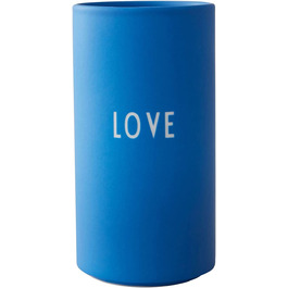 Улюблена ваза з літерами дизайну, любов-декоративна ваза з різними функціями в модних кольорах, аксесуари продаються окремо, можна мити в посудомийній машині, H 11 см x D 5,5 см. (кобальтово-синій)