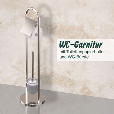 Набір для туалету Relaxdays з нержавіючої сталі