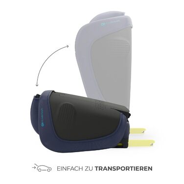 Автокрісло Kinderkraft UNITY 2 i-Size, 100-150 см, 3,5-12 років, регульована підголівник, AIR FLOW, 5 положень спинки, блакитне