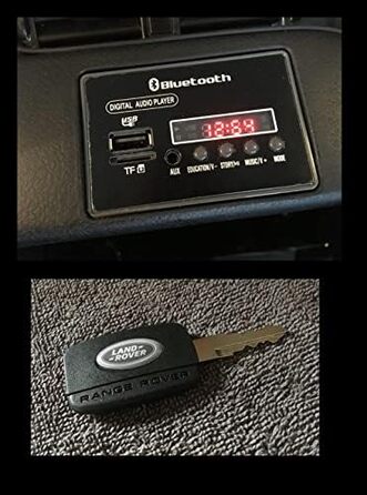 Дитячий електромобіль Range Rover Evoque 12V, ліцензійний, білий/рожевий