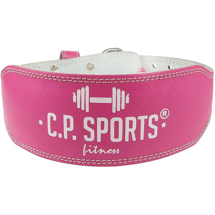Жіночий спортивний пояс для важкої атлетики C. P. жіночий фітнес-пояс, тренувальний пояс для силових видів спорту, важкої атлетики, фітнесу, тренажерного залу / Натуральна шкіра, м'яка, ергономічна для жінок (XS, Рожевий)