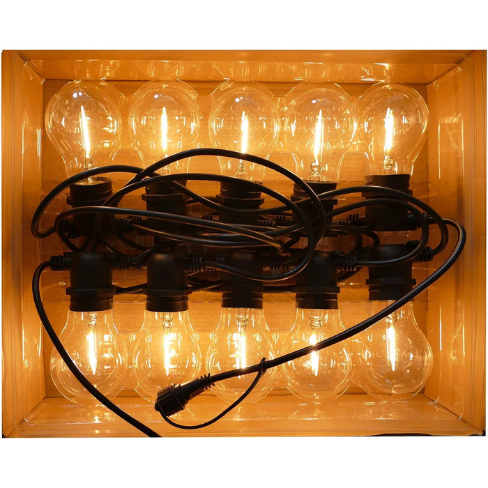 Садовий піратський ліхтар літній світловий ланцюг лампочка 5м 10 лампочка для внутрішнього зовнішнього використання