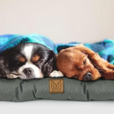 Лежак для собак MERSJO, зручний для лежання, тканина Оксфорд, покриття ПВХ, зручний, з захистом від подряпин і бруду, 107x69 см (115x73 см, сірий)