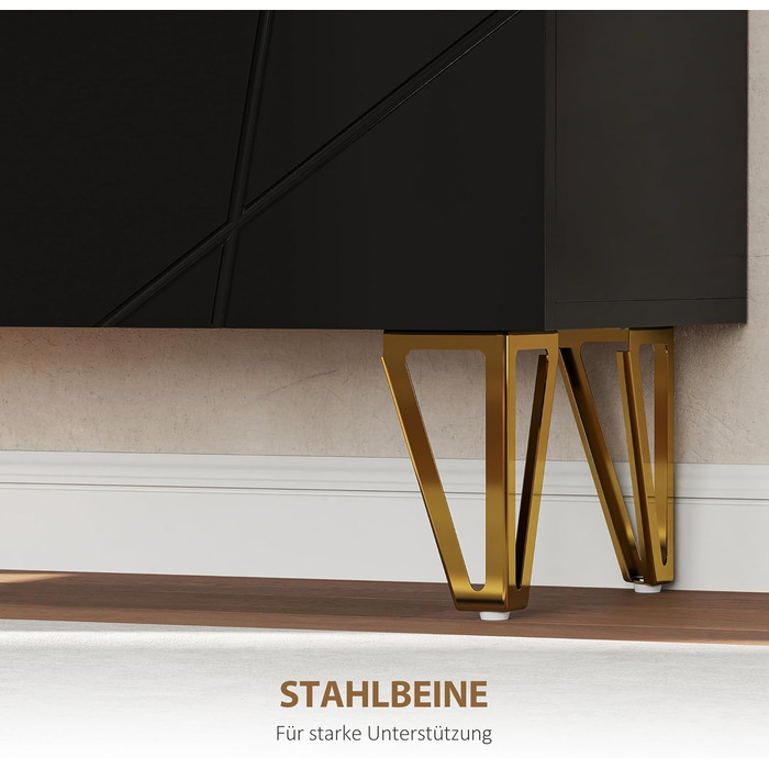 Шафа для взуття HOMCOM з 2 дверцятами, 3 регульовані полиці, на 15-20 пар, чорна, 72 x 31,5 x 95 см