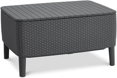 Садовий набір Allibert Salemo WS 2-місний, вуличний комплект меблів графітового кольору