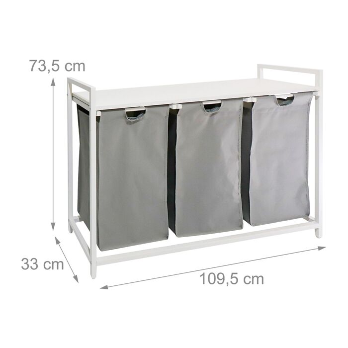Організатор для білизни Relaxdays з 3 відділеннями та полицею