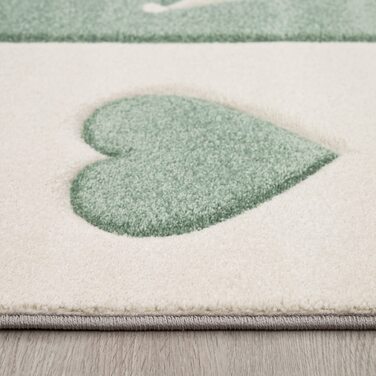 Домашній дитячий килим TT, килим для хлопчиків і дівчаток, дитячий килим в горошок, зірка, 3D смуга, Колір Розмір (160 см круглий, зелений)