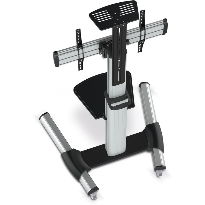 Підставка для телевізора Conecto TV Stand – регульована, поворотна, з роликами, 37-70 дюймів, модель LM-FS02G, срібна