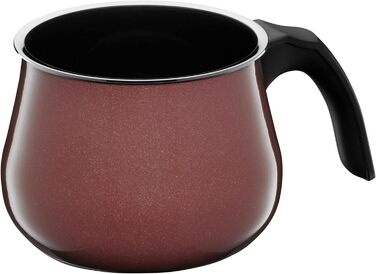 Каструля WMF Fusiontec Mineral Milchtopf з кришкою Gladeckel 12 см, для приготування молока, індукційна, з високотехнологічної кераміки, термостійка, стійка до подряпин (червона)