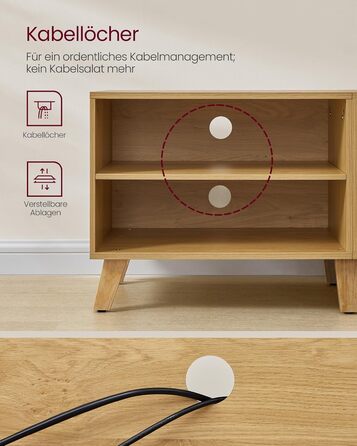 Тумба під телевізор VASAGLE 160 см, шафа для ТВ до 65 дюймів, 2 двері, полиці, колір: бежево-кремовий LTV030W01