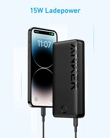 МАг, USB-C, 15 Вт, для iPhone/Galaxy, Чорний, 20K II, Power Bank 20 000