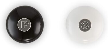 Набір для мелення перцю та солі Le Creuset, ABS-пластик, керамічний млин, чорний/білий, 21 см, 96002100169100 Set Shell Pink