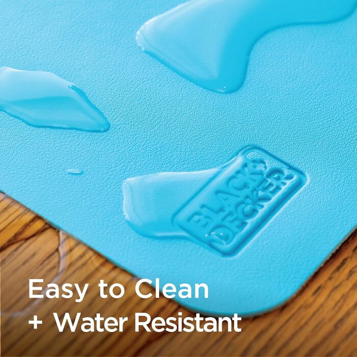 Килимок для миші та клавіатури Black+Decker Loch Ness Mid Size (16x32 дюйми) — захисний настільний organizer з екошкіри для геймінгу та офісу