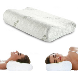 Ортопедична подушка ENGRUPPE, м'яка подушка, подушка для шиї з піни з ефектом пам'яті, бічна подушка для сну, ергоподушка, подушка проти хропіння (60 символів)