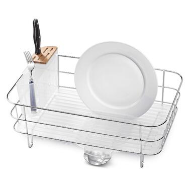 Сушарка для посуду Simplehuman KT1104 компактна, пластик, 5 років гарантії, нержавіюча сталь