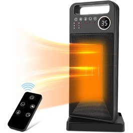 Керамічний обігрівач 2000W з пультом та таймером, електрообігрівач для офісу, кімнати, вітальні, захист від перегріву, 3 режими