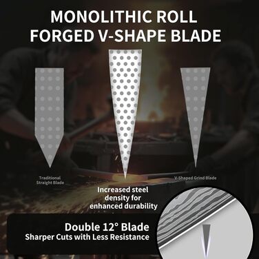 Професійний кухонний ніж, 20 см: високоякісний сталевий ніж для шеф-кухаря з ергономічною ручкою