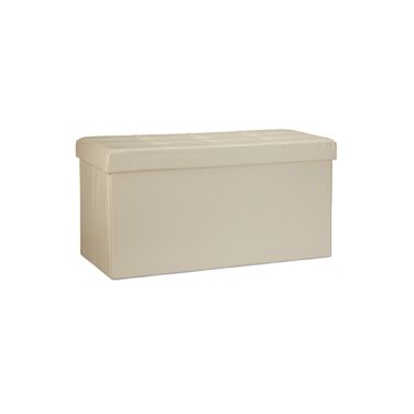 Лавка Relaxdays з місцем для зберігання, штучна шкіра