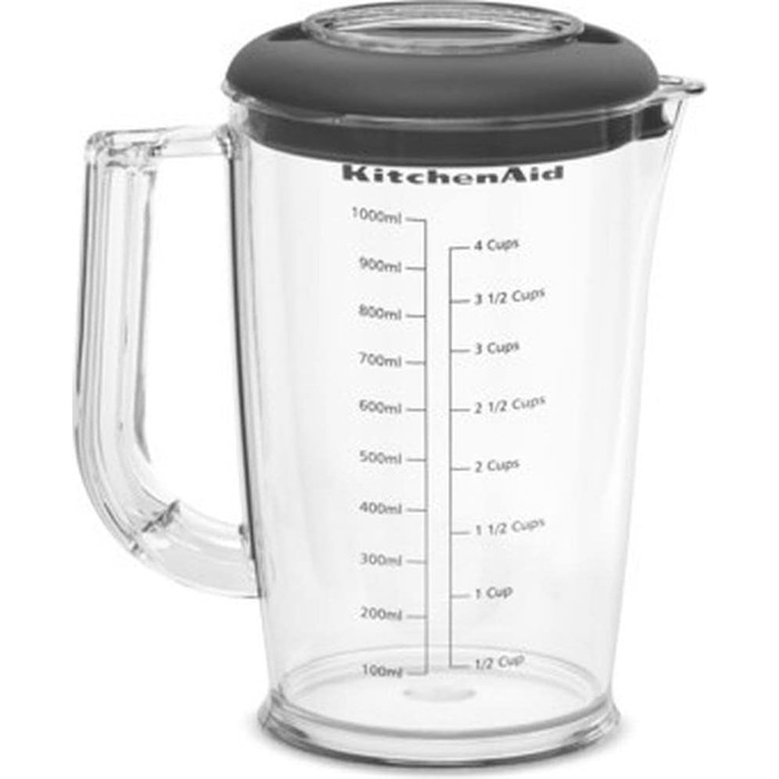 Ручний блендер Kitchenaid 5KHBV83EBM, чорний матовий, чорний