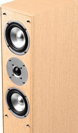 Підлогова акустика mohr SL15 Oak, звук HiFi, елегантна дерев'яна акустика для стерео або домашнього кінотеатру