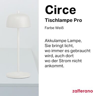 Zafferano Circe – Бездротова LED-лампа Circe, 30 см, регулювання яскравості, для дому та саду