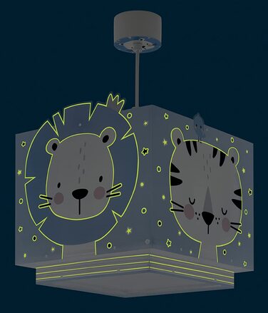 Дитячий стельовий світильник із зображенням тварин
