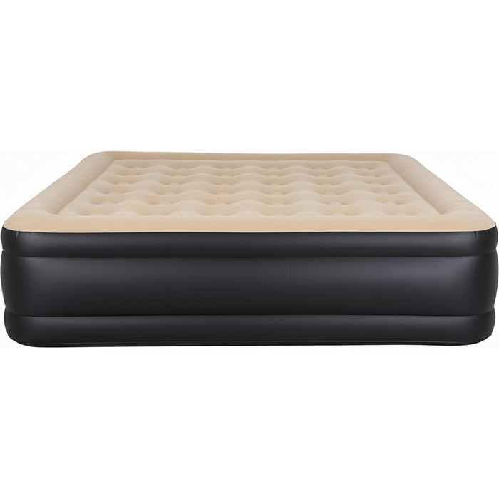 Надувний матрац-ліжко AVENLI для 2 осіб, 203x157x47 см з вбудованим насосом, флаокована поверхня, для кемпінгу та дому