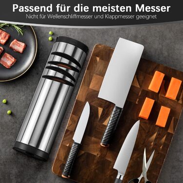 Електричний заточувач для ножів 3 в 1 з алмазним напилком для кухонних ножів, ножиць та топориків