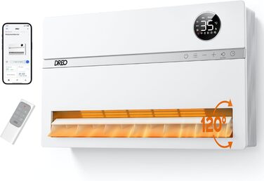 Електричний конвектор Dreo Smart Heizung: 2000W, з пульт та app, осциляція 120°, 5 режимів, таймер 24г, PTC кераміка, термостат