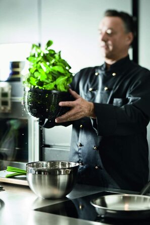 Салатниця-відцентрофуга RÖSLE з нержавіючої сталі 18/10, діаметр 24 см, об'єм 27x25.5x18.5 см