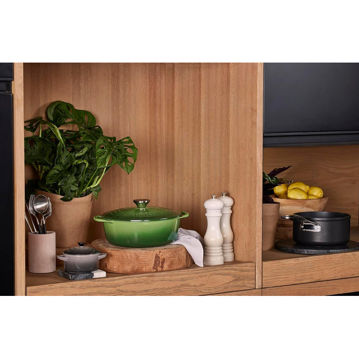 Le Creuset Signature Чавунний Бражун з кришкою, овальний, 29 см, 7.5 л, для всіх плит, включаючи індукцію, колір: Офенрот