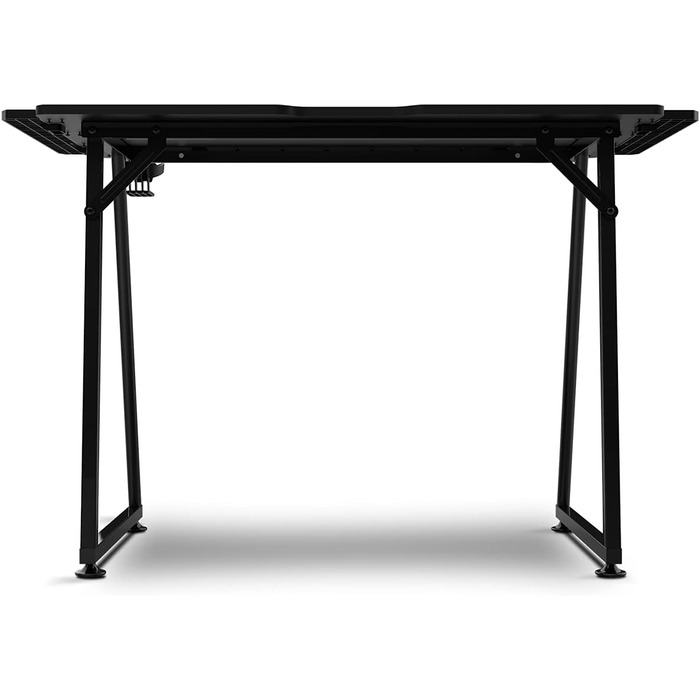 Ігровий стіл DRIFT GAMING DRDZ75 з карбоновою поверхнею, великим килимком, підставкою для чашок та навушників, регульованими ніжками, чорний