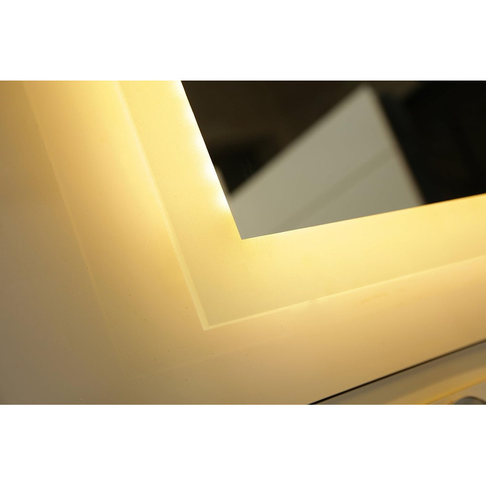 Дзеркало для ванної кімнати Dr. Fleischmann GS084N з LED-підсвічуванням (80 x 60 см, тепле біле світло)