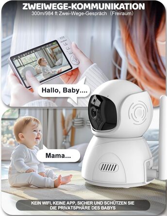 Відеоняня BURNNOVE з камерою 5