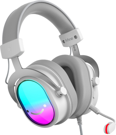 Навушники Fifine H16 7.1 White RGB