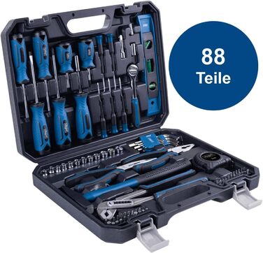 Набір інструментів Scheppach TB90 (97 предметів) в кейсі - професійний набір з гумовими ручками, біти, викрутки, шестигранники