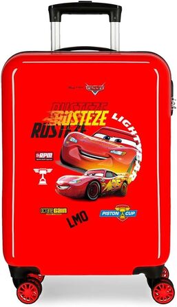 Візок для салону Disney Cars Rusteze Lightyear, червоний, 38 x 55 x 20 см, жорсткий пластик, бічна комбінована застібка, 34 л, 2 кг, 4 колеса, ручна поклажа